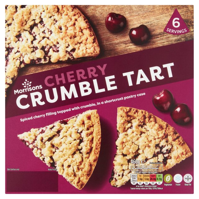 Morrisons Cherry Crumble Tart  460g