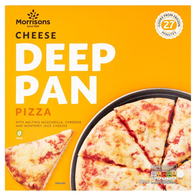 Morrisons Deep Pan Cheese Pizza  402g