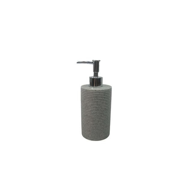 Nutmeg Home Grey Ribbed Soap Dispenser 