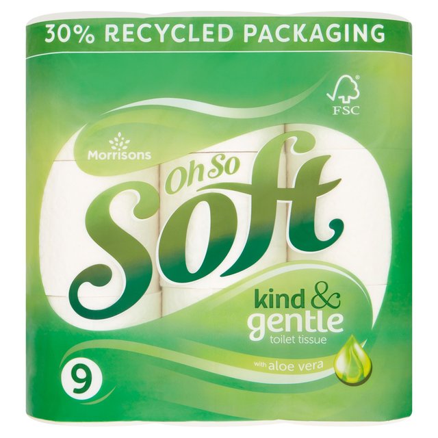 Morrisons Aloe Vera Toilet Tissue 9 per pack