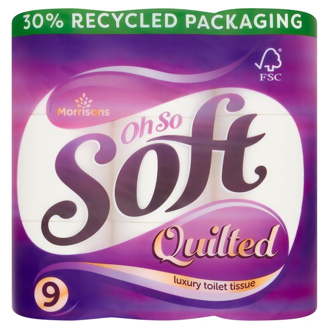 Morrisons Quilted Comfort Toilet Tissue 9 per pack