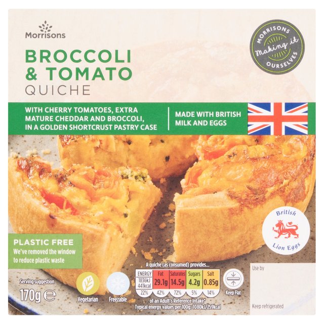 Morrisons Broccoli & Tomato Quiche 170g