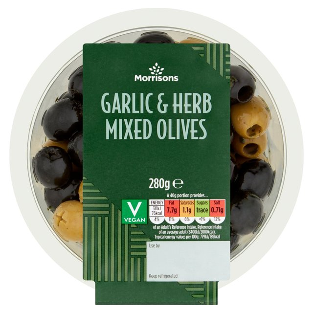 Morrisons Mixed Olives With Herbs  280g