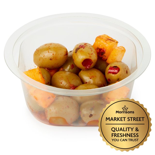 Morrisons The Best Halkidiki Pimento Stuffed Olives With Iberico Cheese 130g