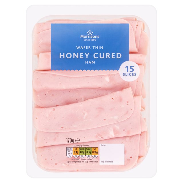 Morrisons Wafer Thin Honey Cured Ham 170g