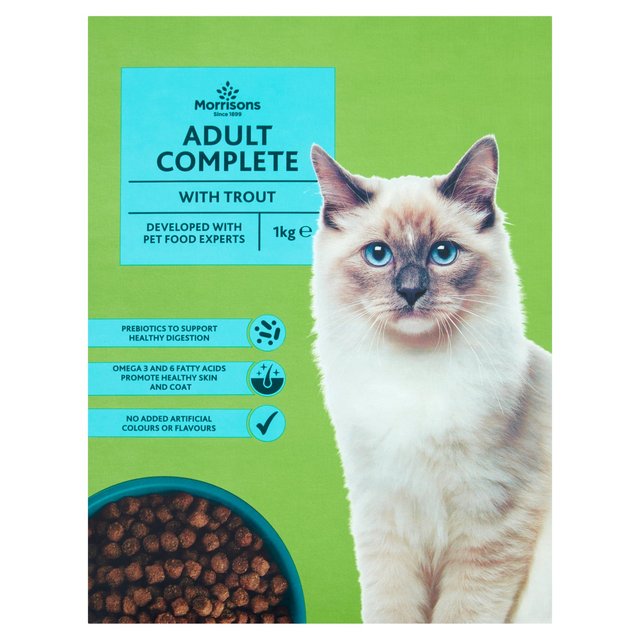 Morrisons Complete Trout Dry Cat Food 1kg