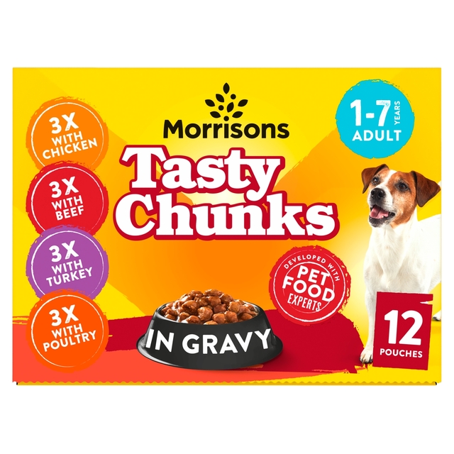 Morrisons Dog Food In Gravy 12 x 100g