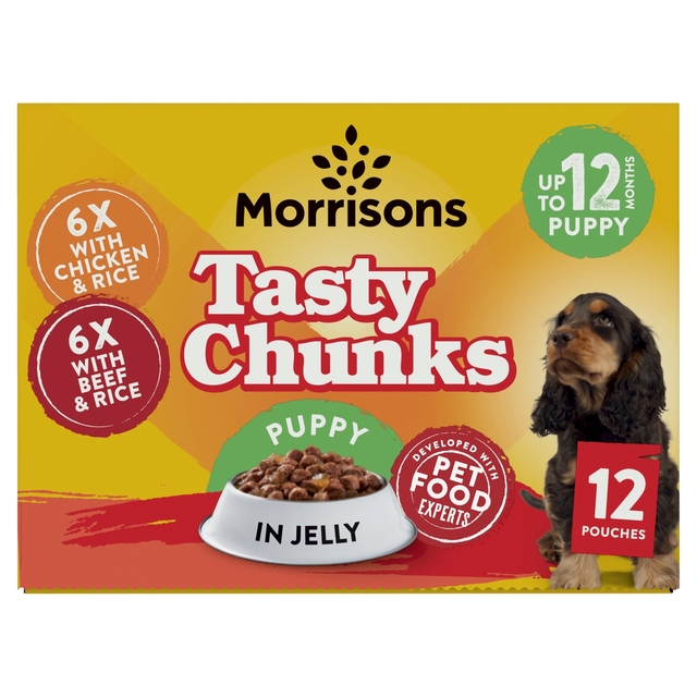 Morrisons Mixed Puppy Food In Jelly 12 x 100g