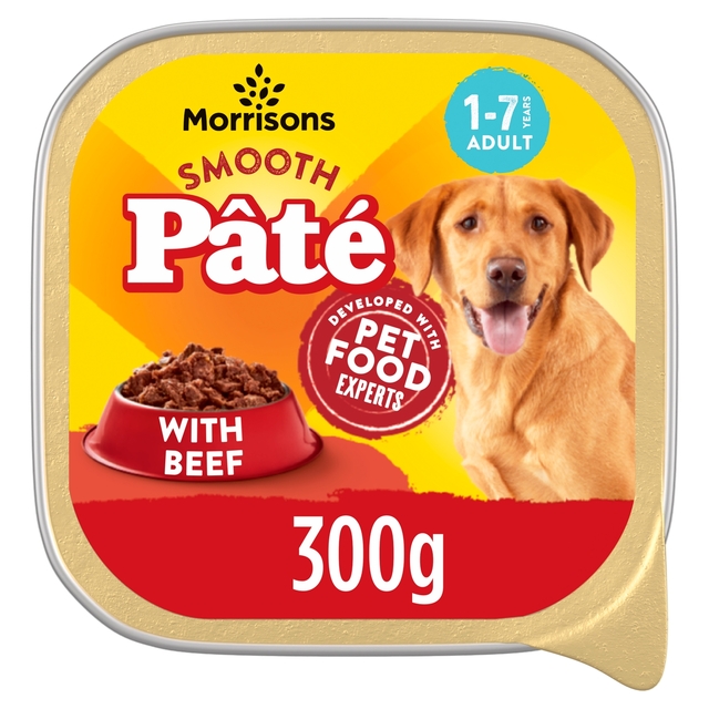 Morrisons Dog Food Beef Pate 300g