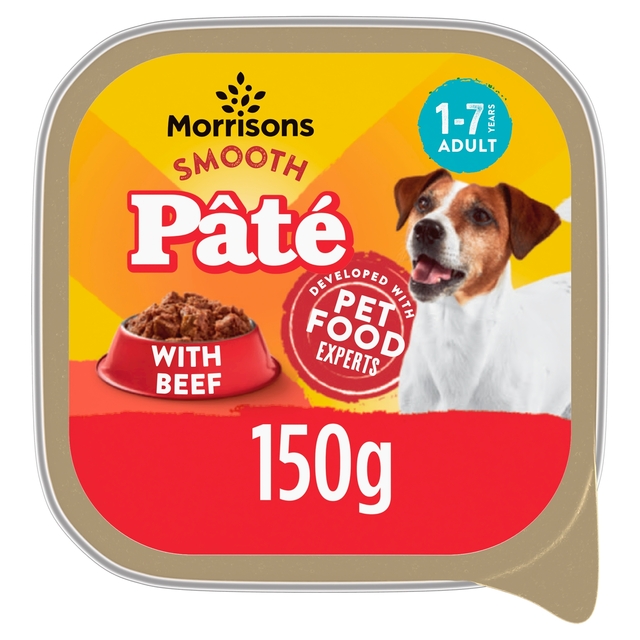 Morrisons Dog Food Beef Pate 150g