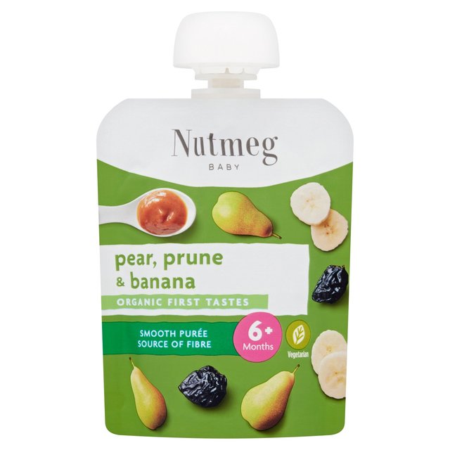 Nutmeg Pear, Prune & Banana Baby Food 6M+  70g