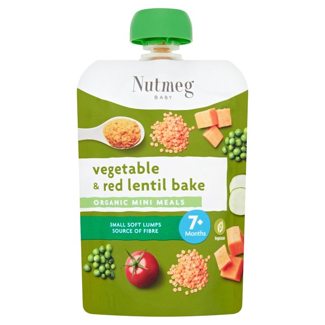 Nutmeg Vegetable & Red Lentil Bake Baby Food 7M+  130g