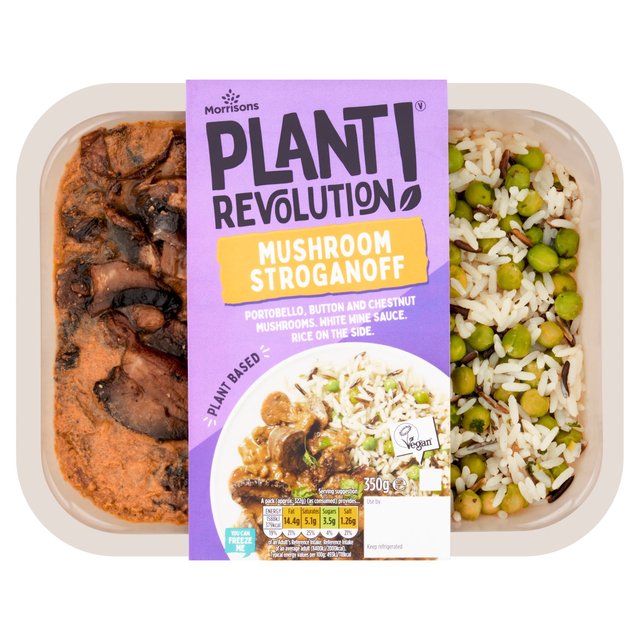 Morrisons Plant Revolution Mushroom Stroganoff & Black Rice 350g