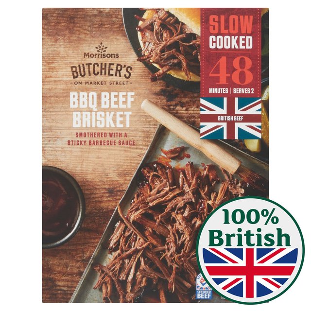 Morrisons Slow Cooked Beef Brisket With A Sticky BBQ Sauce 400g