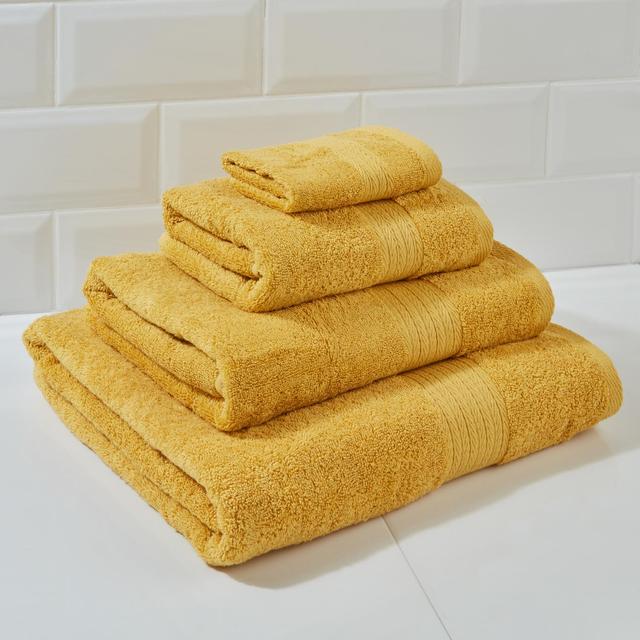 Morrisons Egyptian Cotton Bright Gold Bath Sheet 