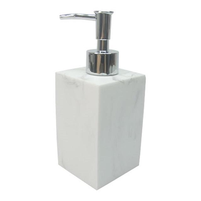 Nutmeg Home Square Marble Soap Dispenser 