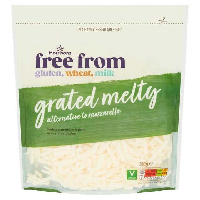 Morrisons Free From Grated Mozzarella Style 200g