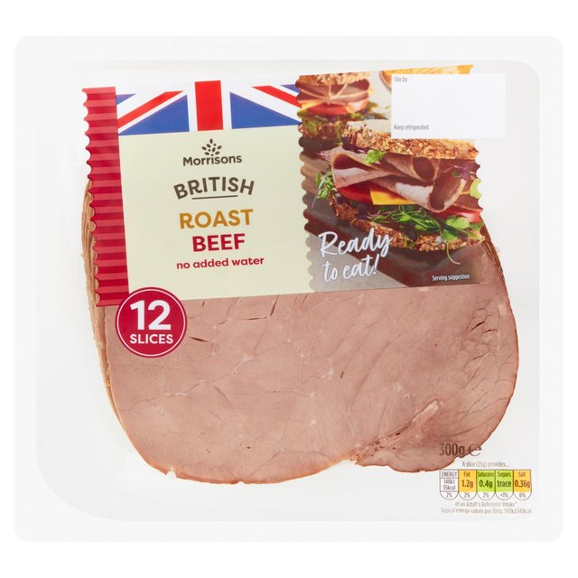 Morrisons British Roast Beef Slices  300g