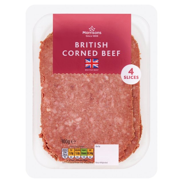 Morrisons Corned Beef 4 Slices 100g