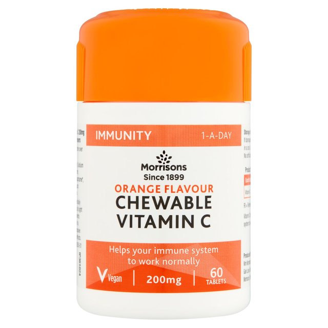 Morrisons Chewable Vitamin C 200Mg Orange Flavour 60 per pack