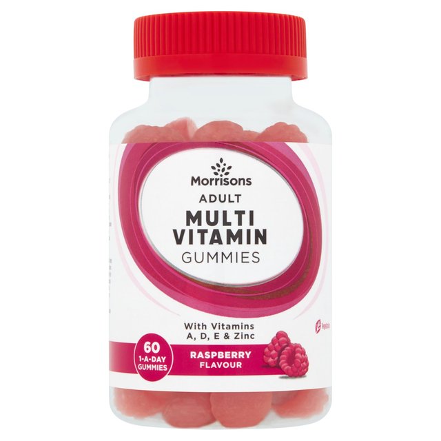 Morrisons Adult Multivitamin Gummies Raspberry 60 per pack