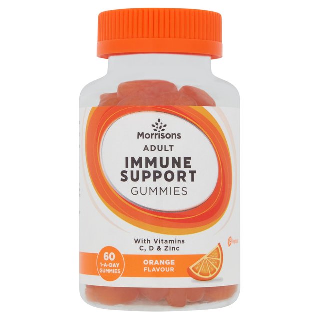 Morrisons Adult Vitamin C Immune Gummies Orange 60 per pack