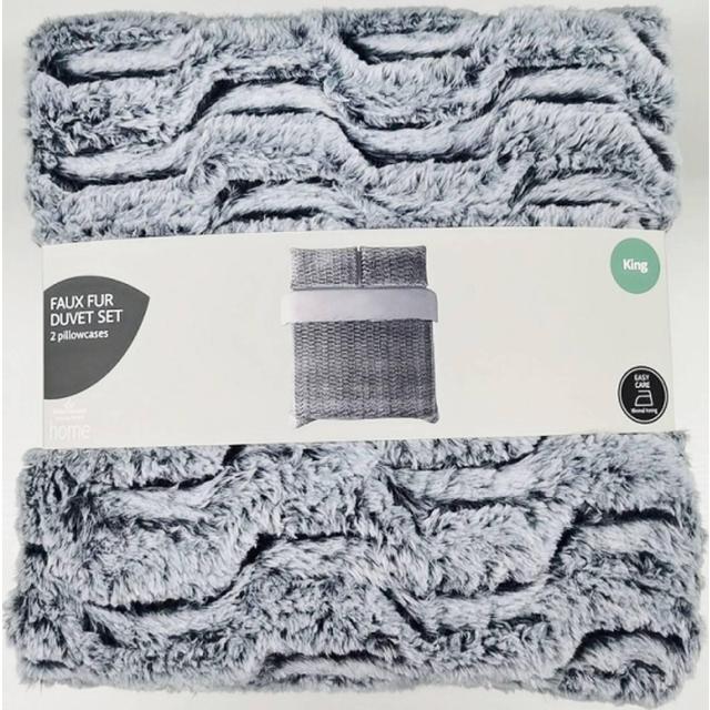 Morrisons Faux Fur King Size Duvet Set 