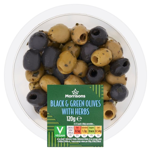 Morrisons Black & Green Olives 120g