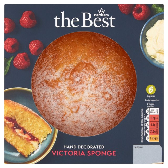 Morrisons The Best Hand Decorated Victoria Sponge Cake Serves 6 