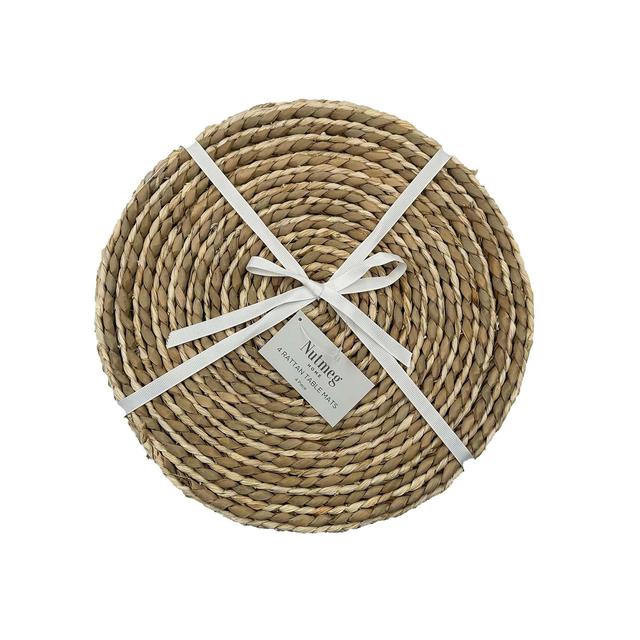 Nutmeg Home Rattan Table Mats 4 per pack