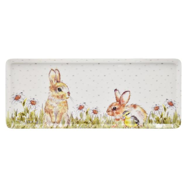 Nutmeg Home Countryside Rabbit Large Tray 