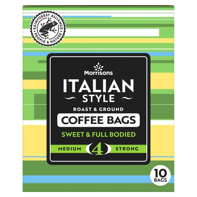 Morrisons Italian Coffee 10 Bags  75g