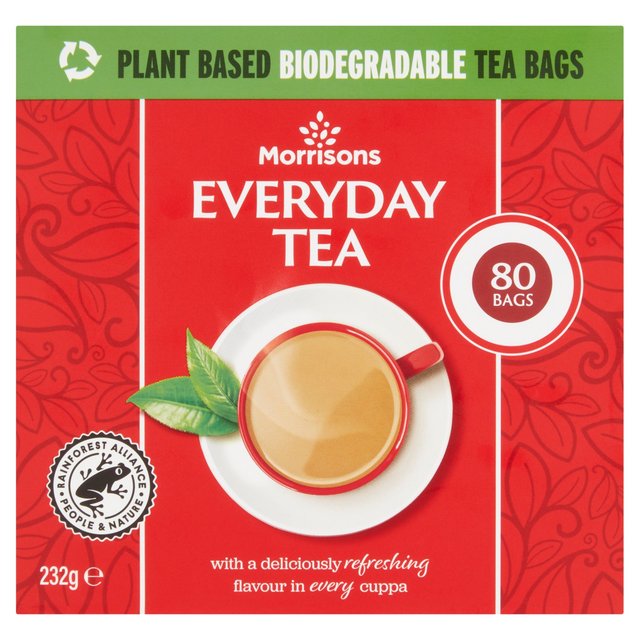 Morrisons Everyday Tea Bags 80 Pack 232g