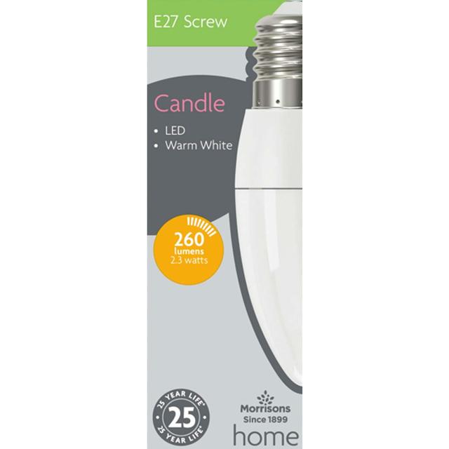 Morrisons LED Candle 26W 260 Lumens 2.3W ES 