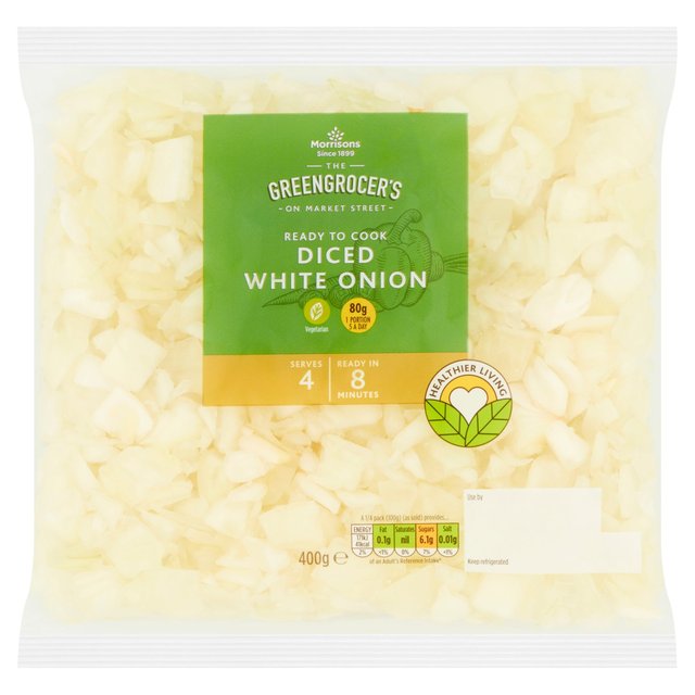 Morrisons Diced White Onion 400g