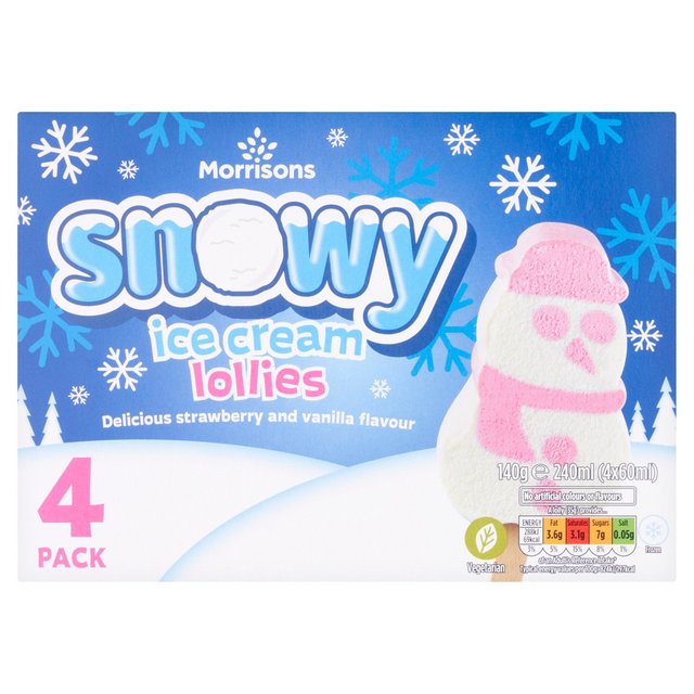 Morrisons Snowman Ice Cream Lollies  140g