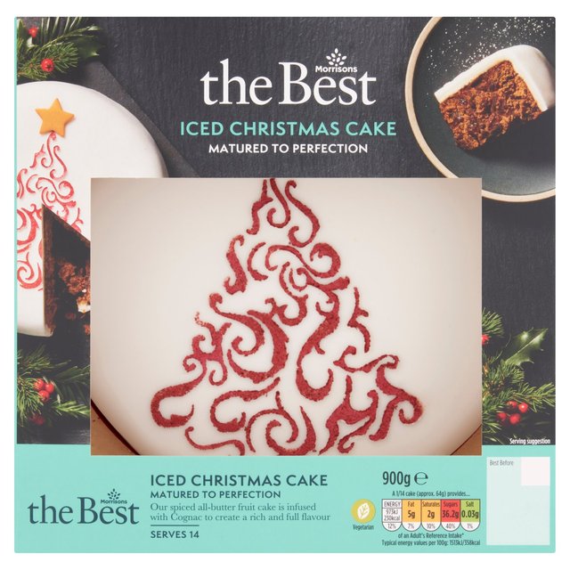 Morrisons The Best Iced Christmas Cake 