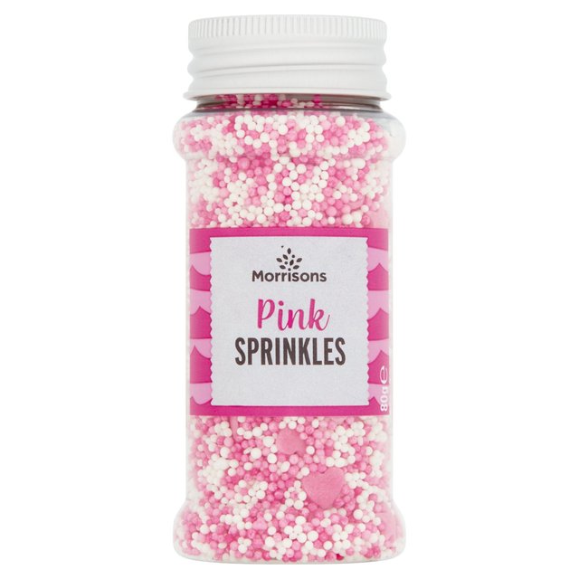 Morrisons Pink Sprinkle Mix  80g