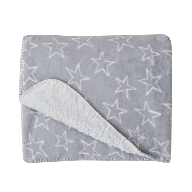 Nutmeg Home Starry Sherpa Reverse Throw 120 x 150cm 