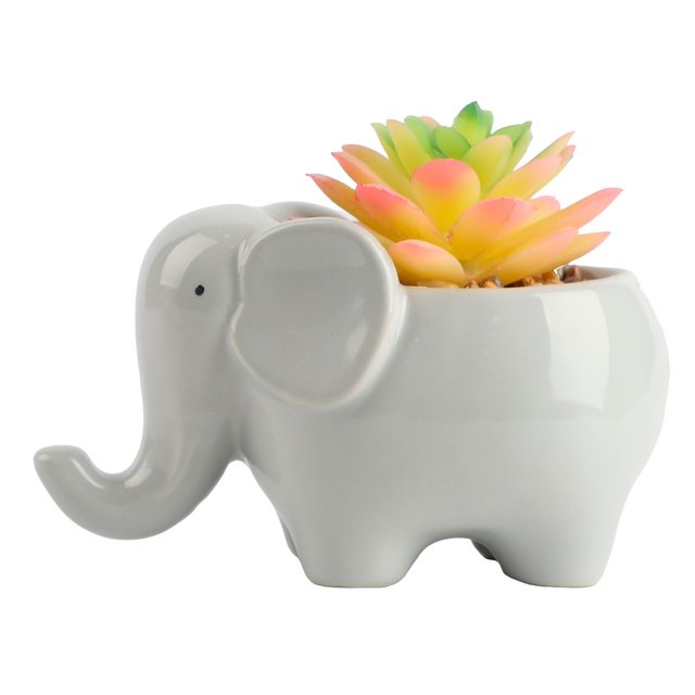 Nutmeg Home Elephant Faux Floral 