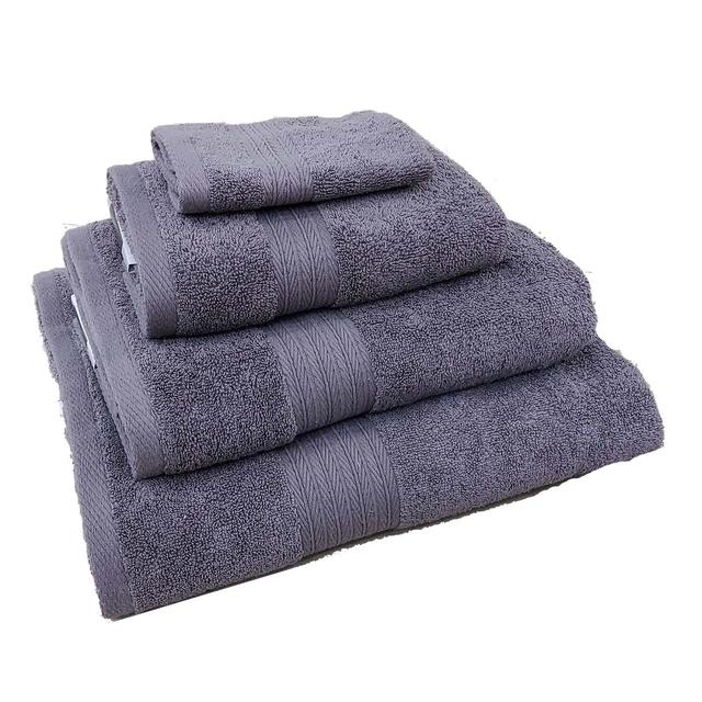 Nutmeg Home Supersoft Slate Grey Bath Sheet 