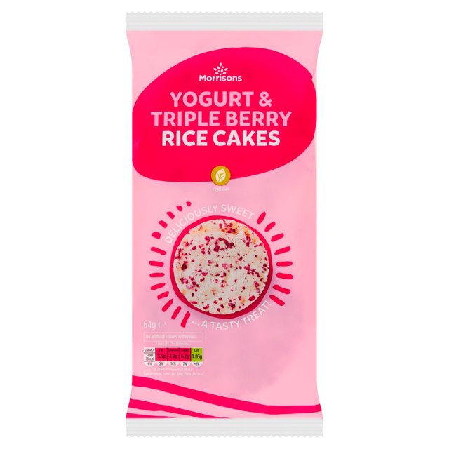 Morrisons Triple Berry & Yogurt Rice Cakes 64g