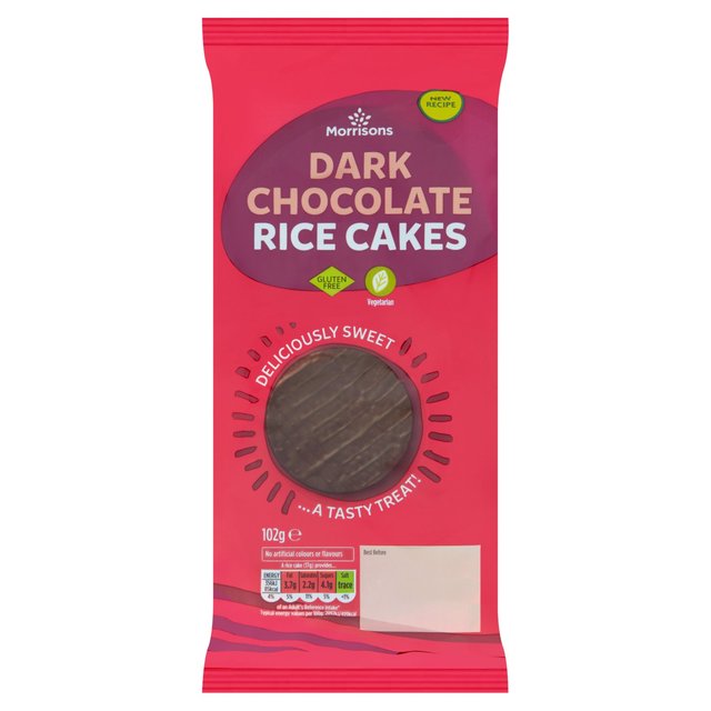 Morrisons Dark Chocolate Rice Cakes 102g