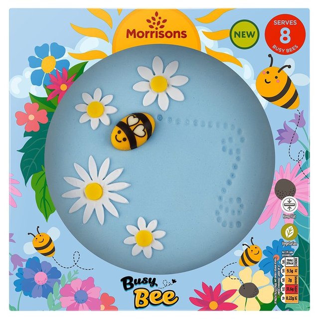 Morrisons Busy Bee Celebration Cake Serves 8 535g