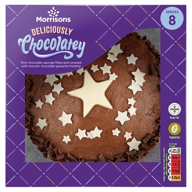 Morrisons Deliciously Chocolatey Celebration Cake Serves 8 