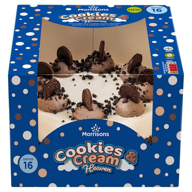 Morrisons Cookies & Cream Heaven Celebration Cake Serves 16 