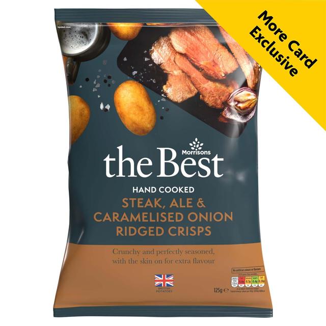 Morrisons The Best Steak, Ale & Onion Crisps 125g