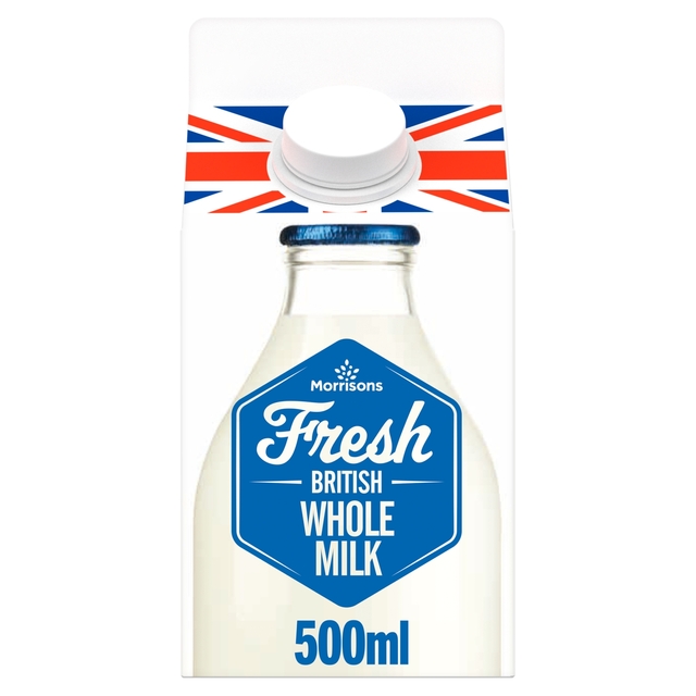 Morrisons Fresh Whole Milk 500ml