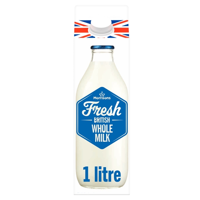 Morrisons Fresh Whole Milk 1L