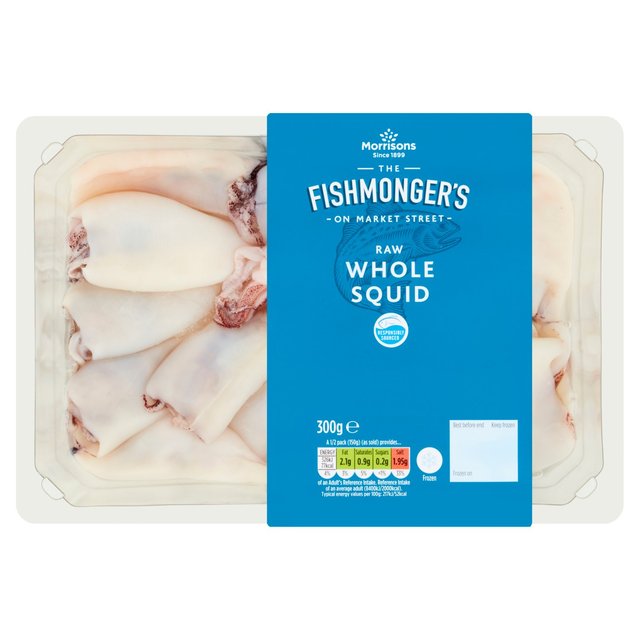 Morrisons Market Street Raw Whole Squid  300g